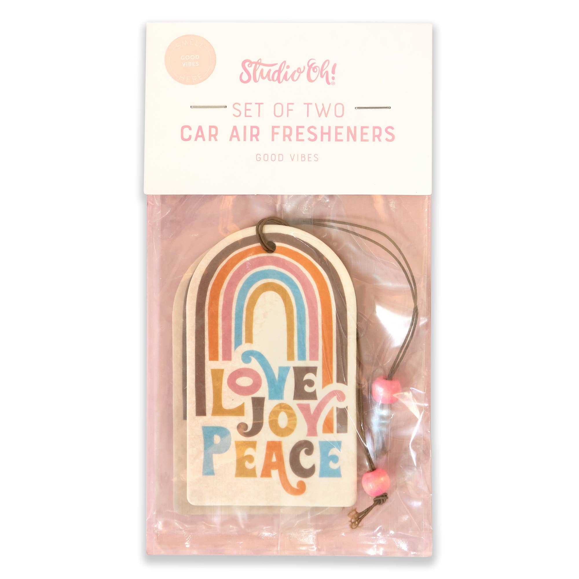 Studio Oh! - Wholesale Car Freshener - Women's - Love Joy Peace Rainbow Car Air Freshener2