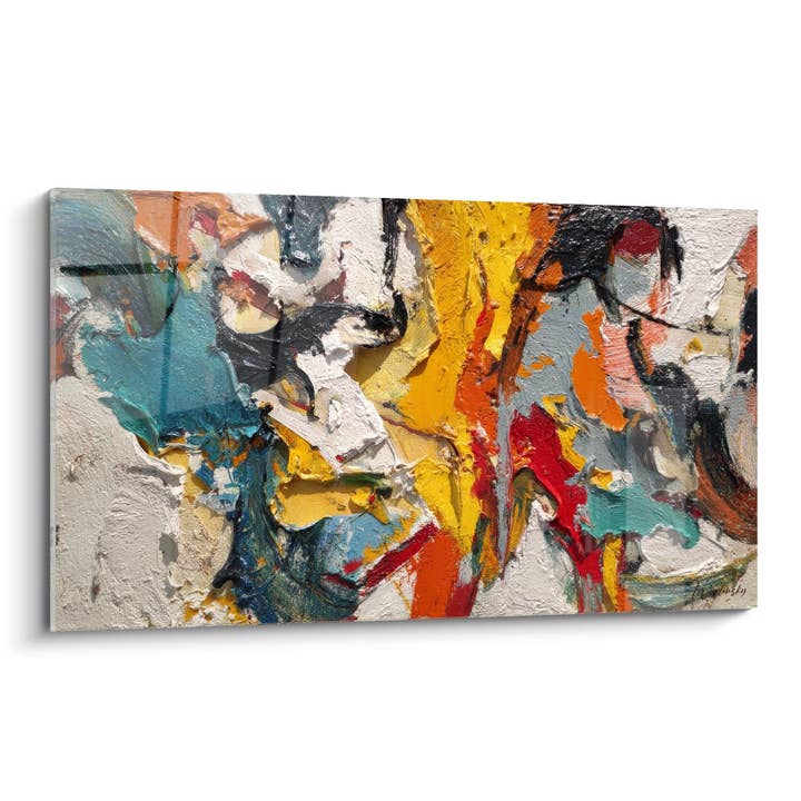 Quadro pintura abstrata - Explosão de cores - edição estilo pintura abstrata por atacado de Walensky