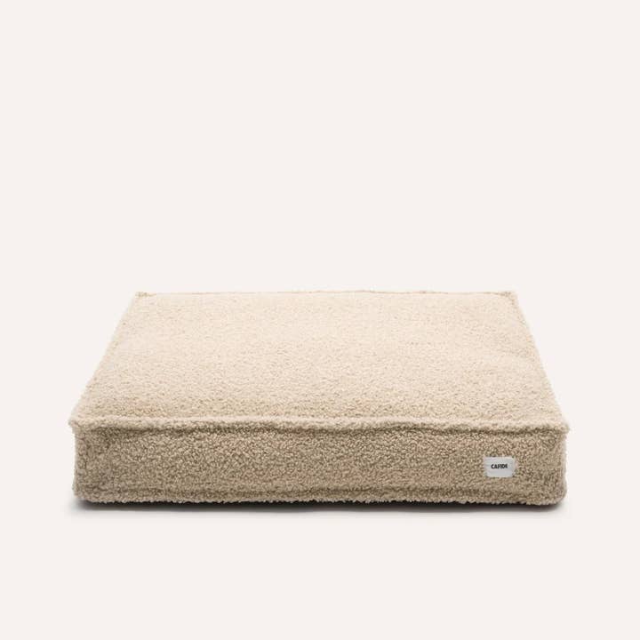 CAFIDE - Wholesale Pet Bed - Dog - Beige Sheep Dog Bed, Square