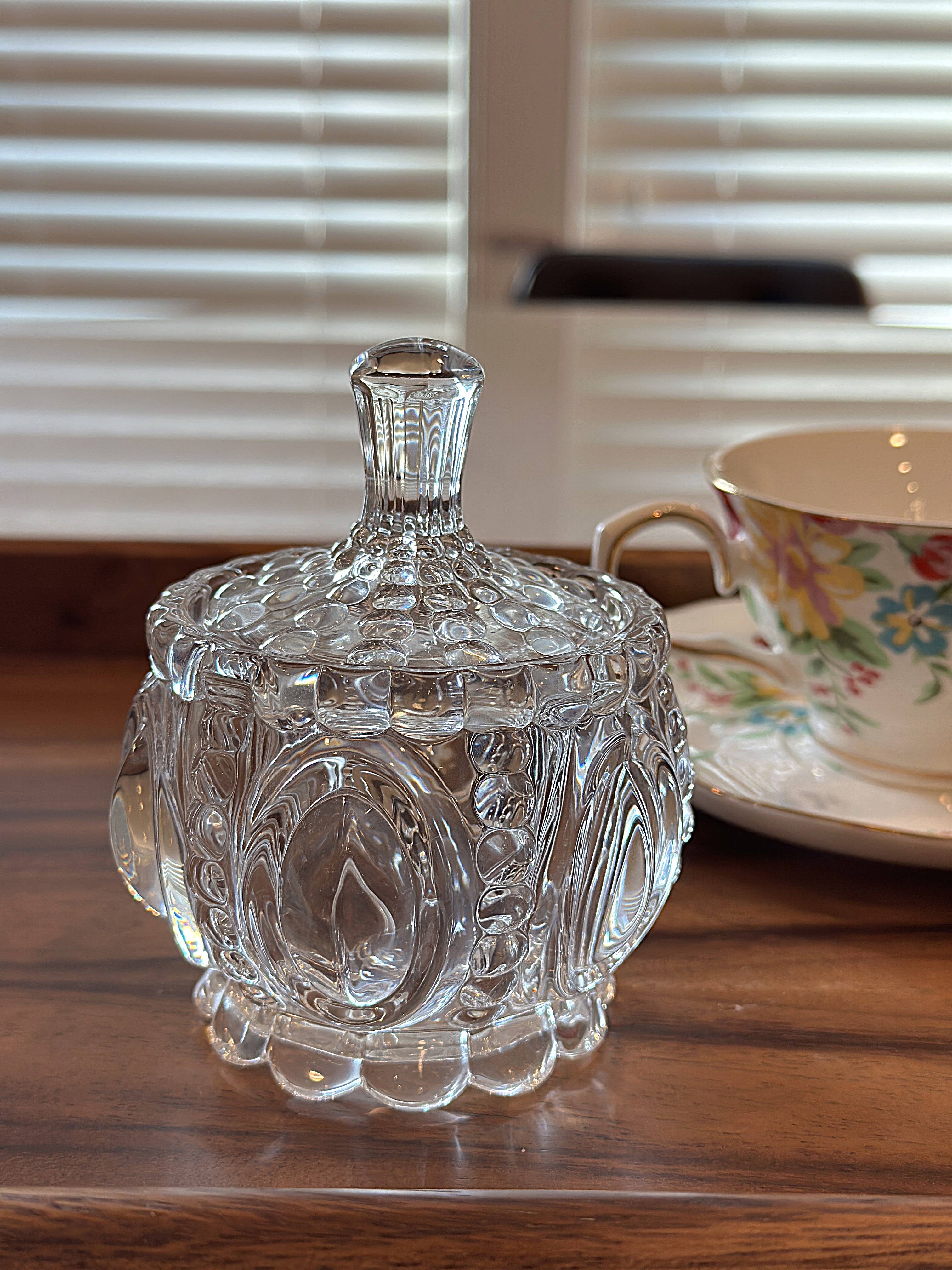 Vagabond Vintage - Wholesale Jar - Crystal Glass Storage Jar5