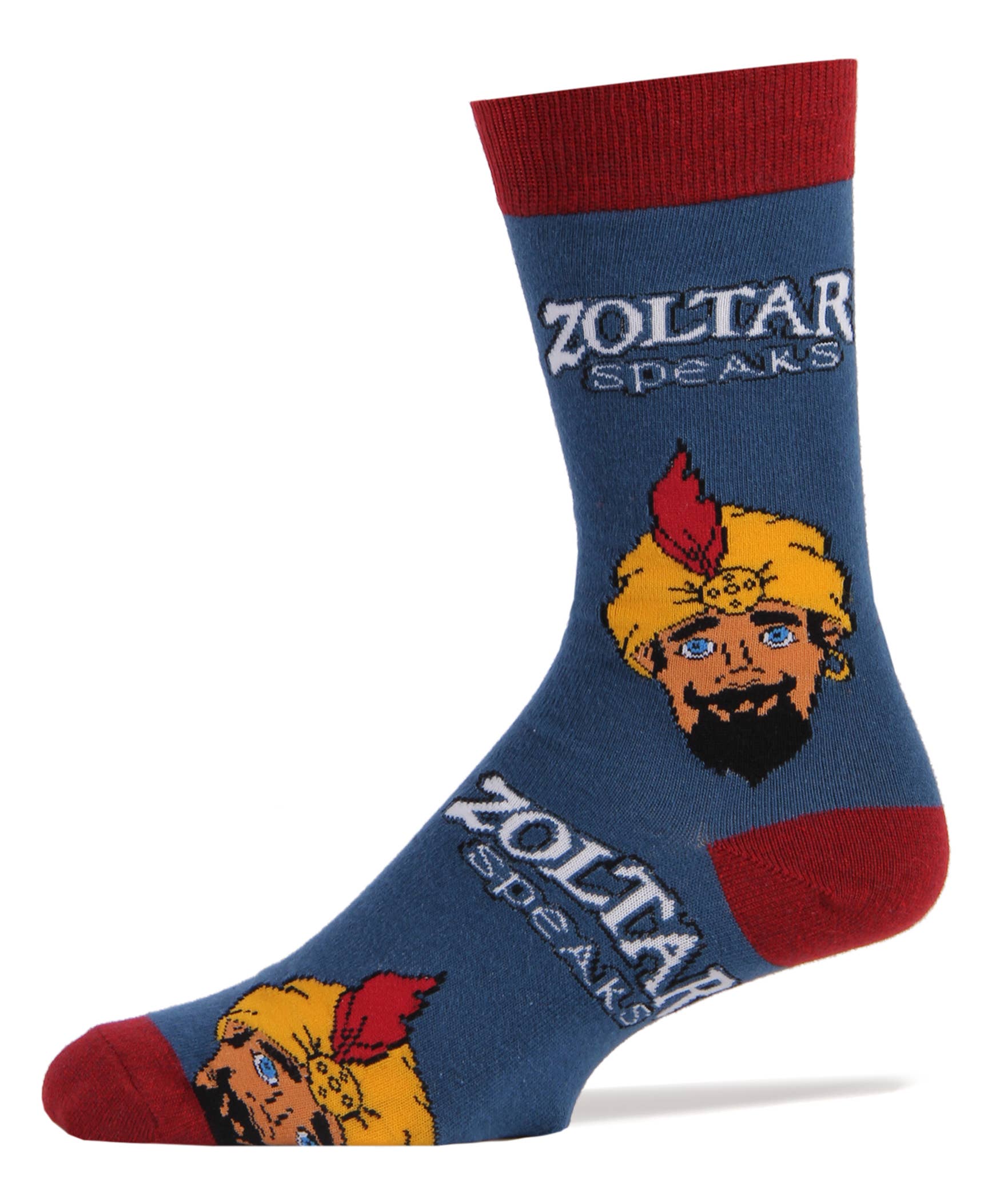 Oooh Yeah/Sock It Up/Oooh Geez Slippers - Wholesale Socks - Men's - Zoltar Speaks Again | Men's Cotton Crew Funny Socks2
