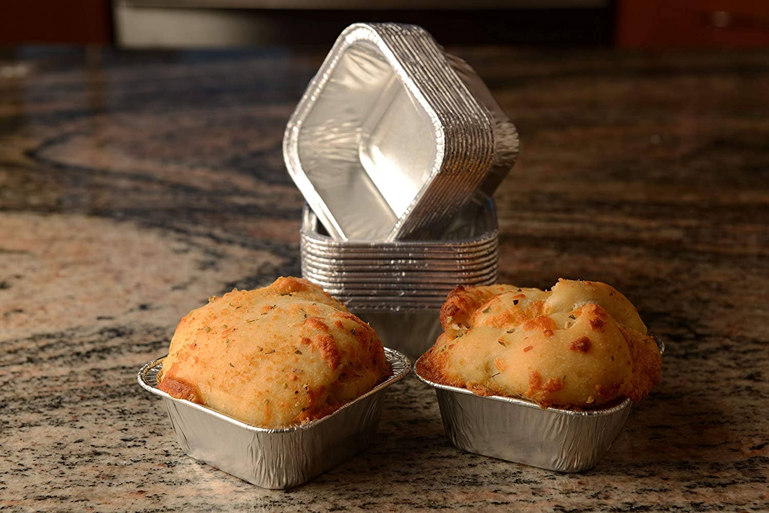 EcoQuality - Wholesale Cupcake/Muffin Pan - Aluminum Square Tin Muffin Pan 3 inch - Disposable Aluminum2