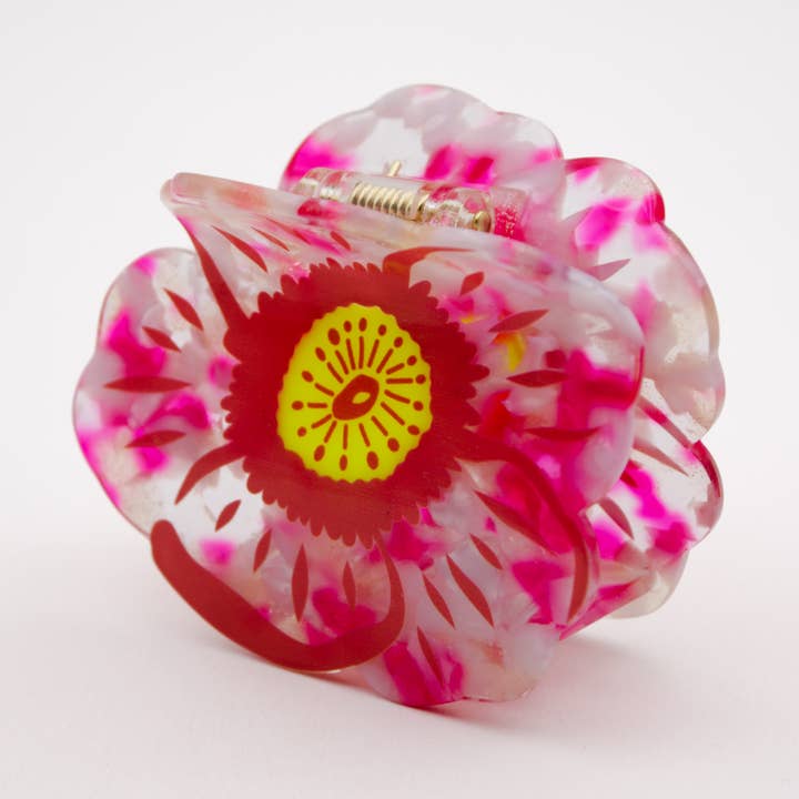 Lot de 3 Pinces à cheveux hibiscus pour la vente par L'Atelier des Dames