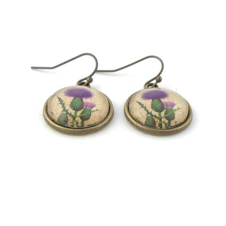 Fern & Filigree - Wholesale Dangle Earrings - Scottish Thistle Earrings1