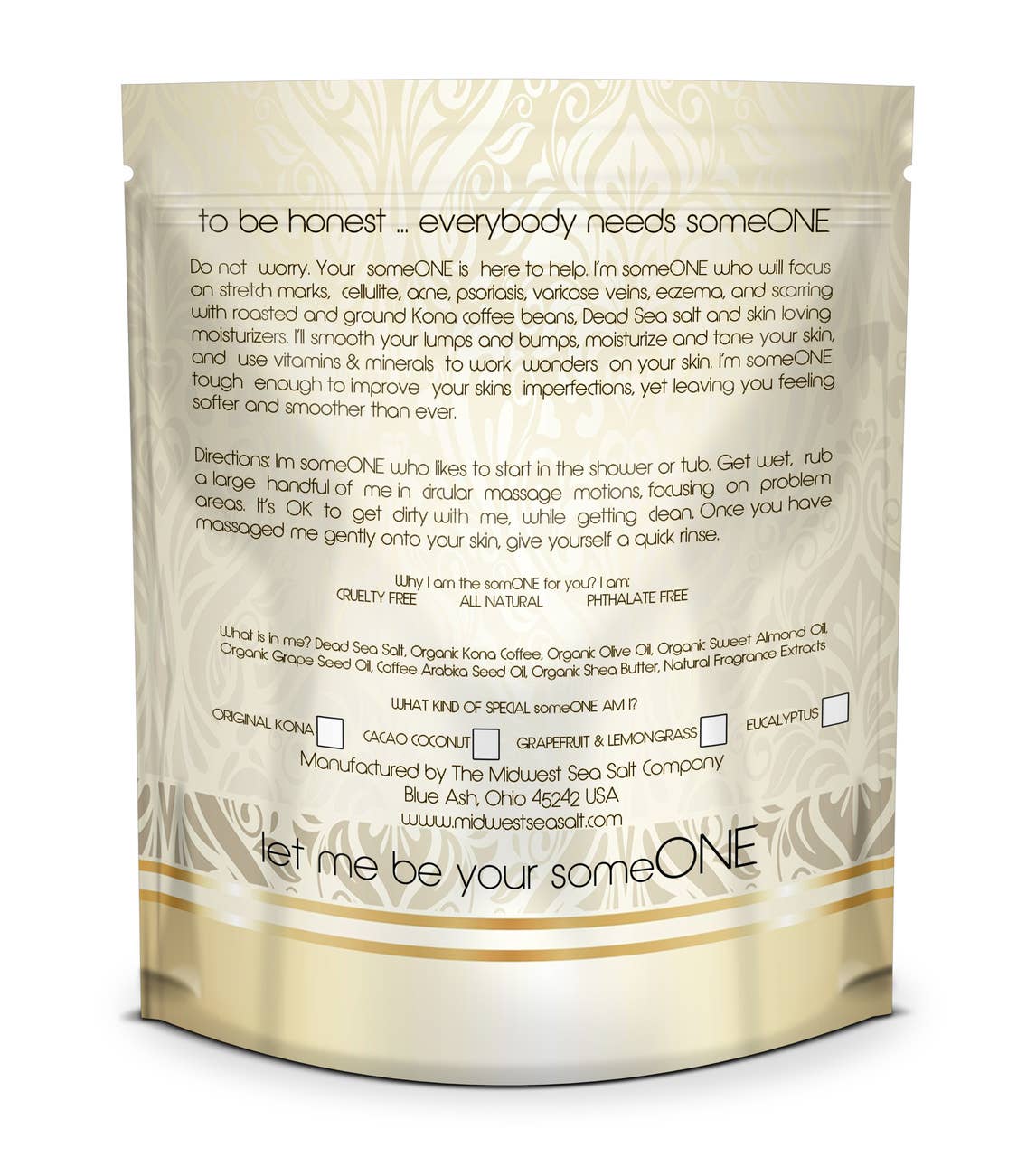 The Midwest Sea Salt Company – wholesale Body scrub/exfoliant – Grapefruit Lemongrass Kona Coffee Body Scrub1