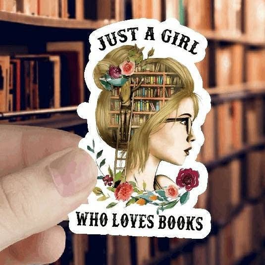 Crazilyhumbledesigns - Wholesale Sticker - Booklover Sticker. waterproof sticker. decal sticker