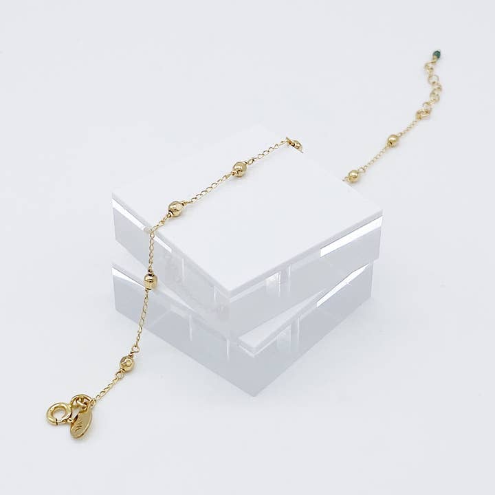 Pulseira de anjo | pulseira de contas preenchida com ouro 14kt por atacado de From Brooklyn With Love