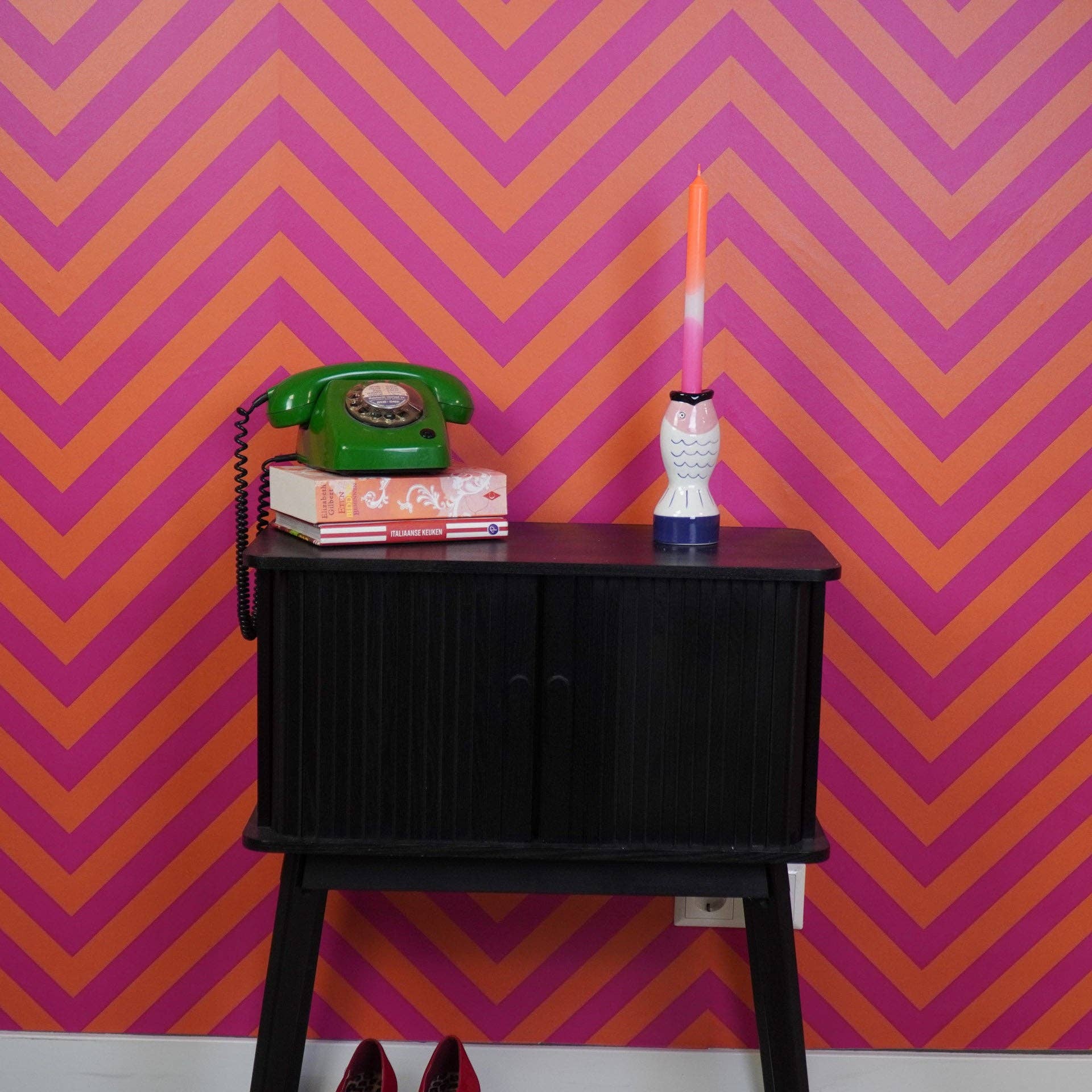 Housevitamin bv - Wholesale Candle Holder - Candle holder - Fish - Blue/White/Pink - 7x7x16,5cm1