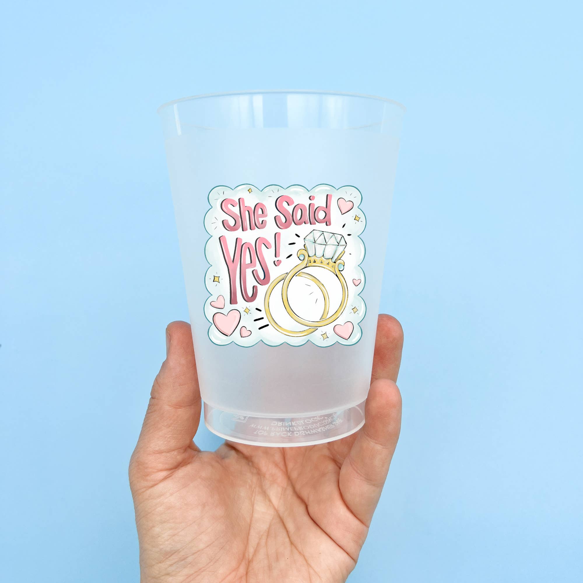 Home Malone - Wholesale Disposable Cup - She Said Yes! Party Cup Set-Drinkware Favor Reusable