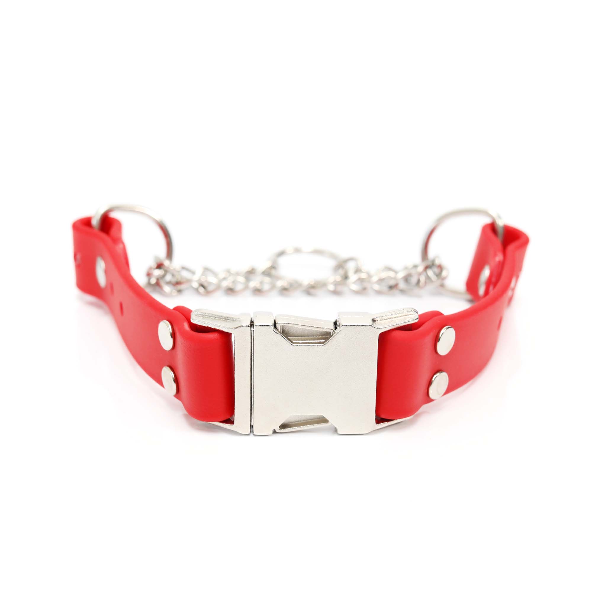 Mimi Green - Wholesale Pet Collar - Dog - Waterproof Biothane Martingale Dog Collar SR Buckle Pink/Red2