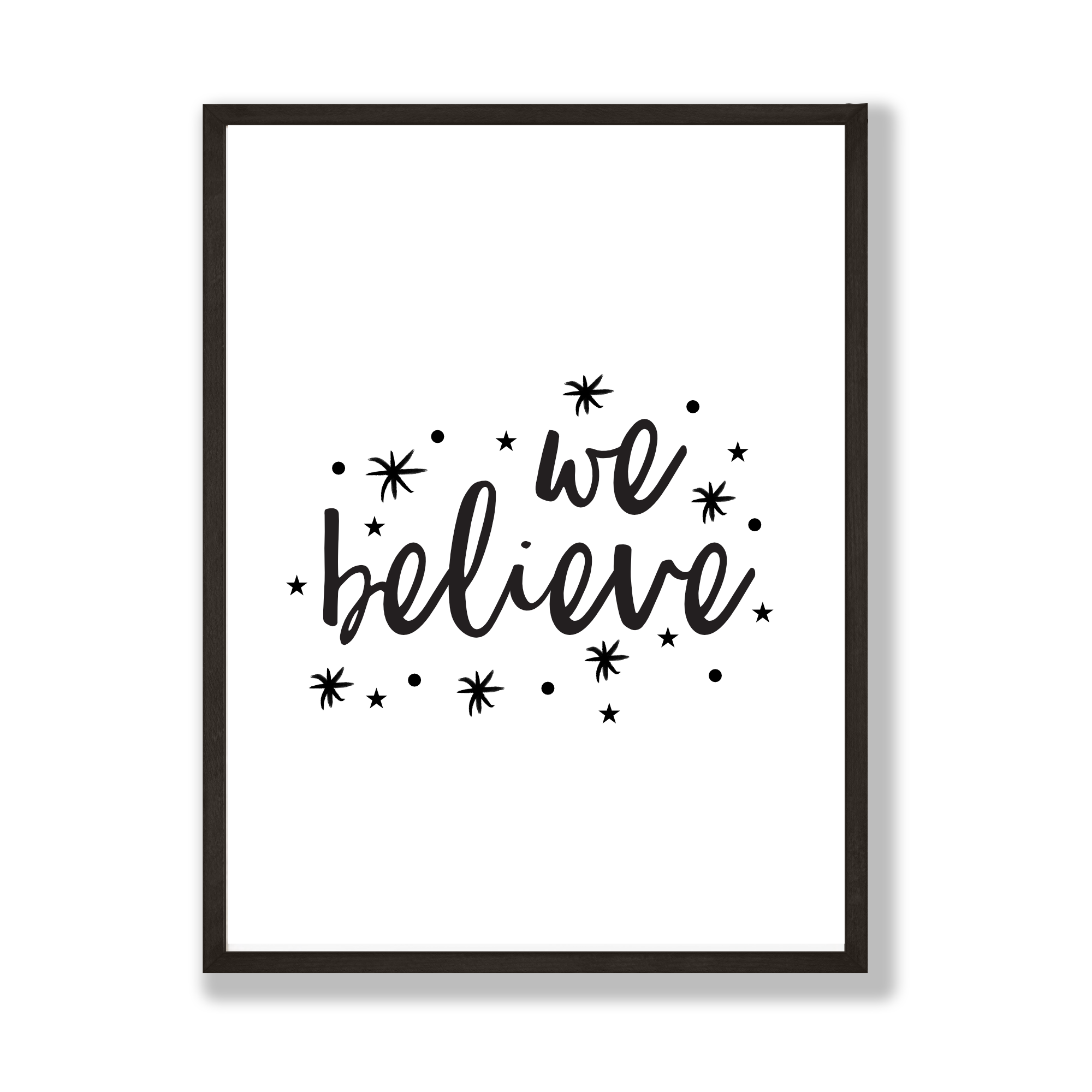 Word Up Creative - Wholesale Christmas Wall Art - We Believe Christmas Print0
