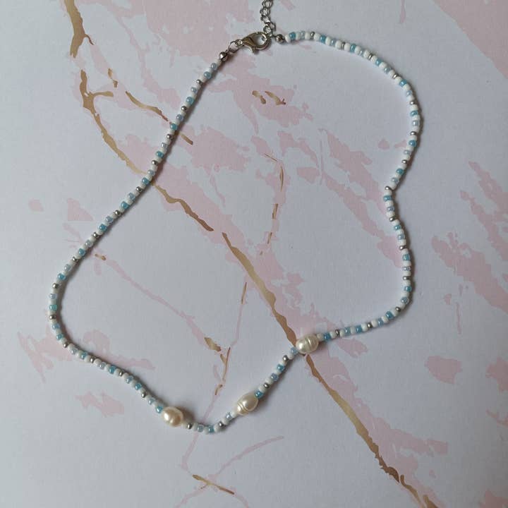 Beaded Necklace | Sky Model for wholesale by Kolorya