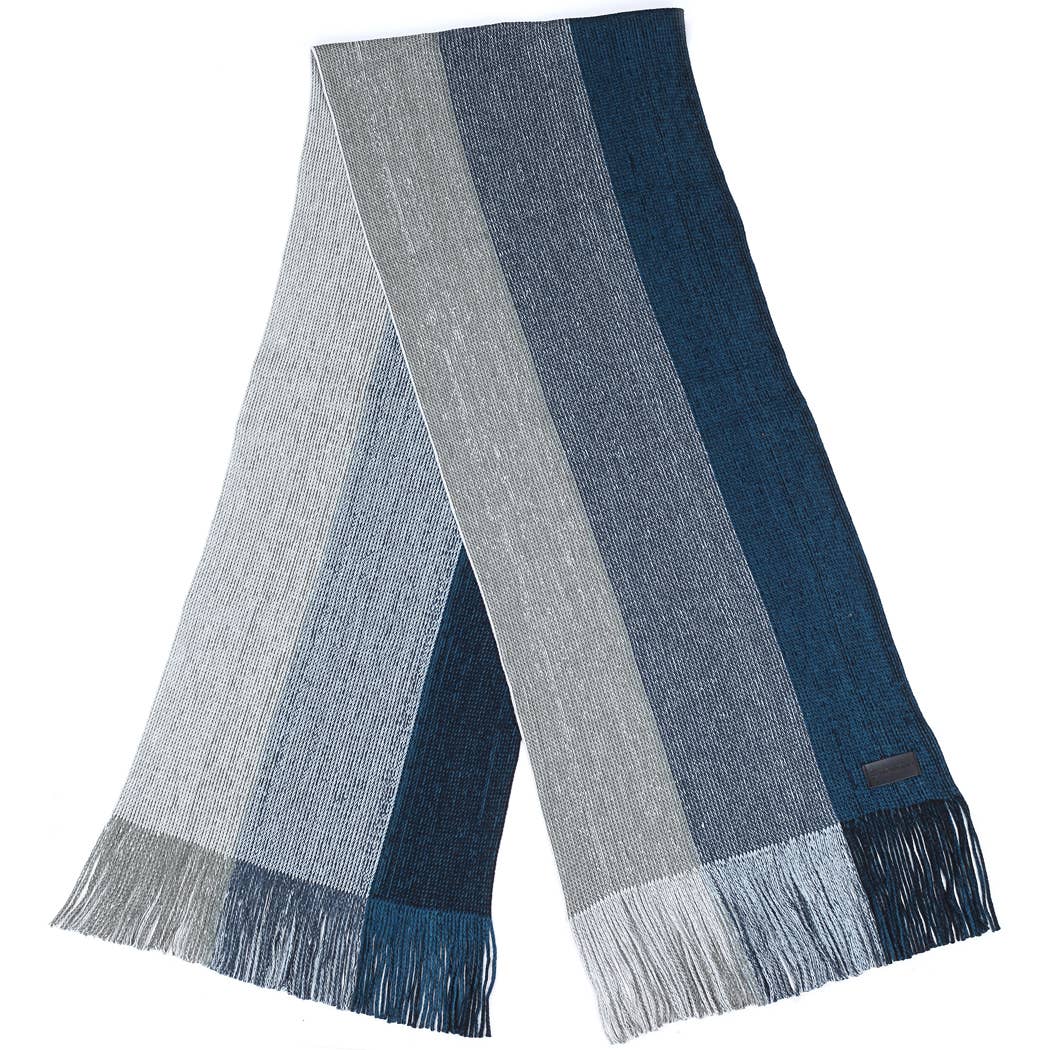 Mio Marino - Wholesale Scarf - Men's - King Striped Knit Scarf4