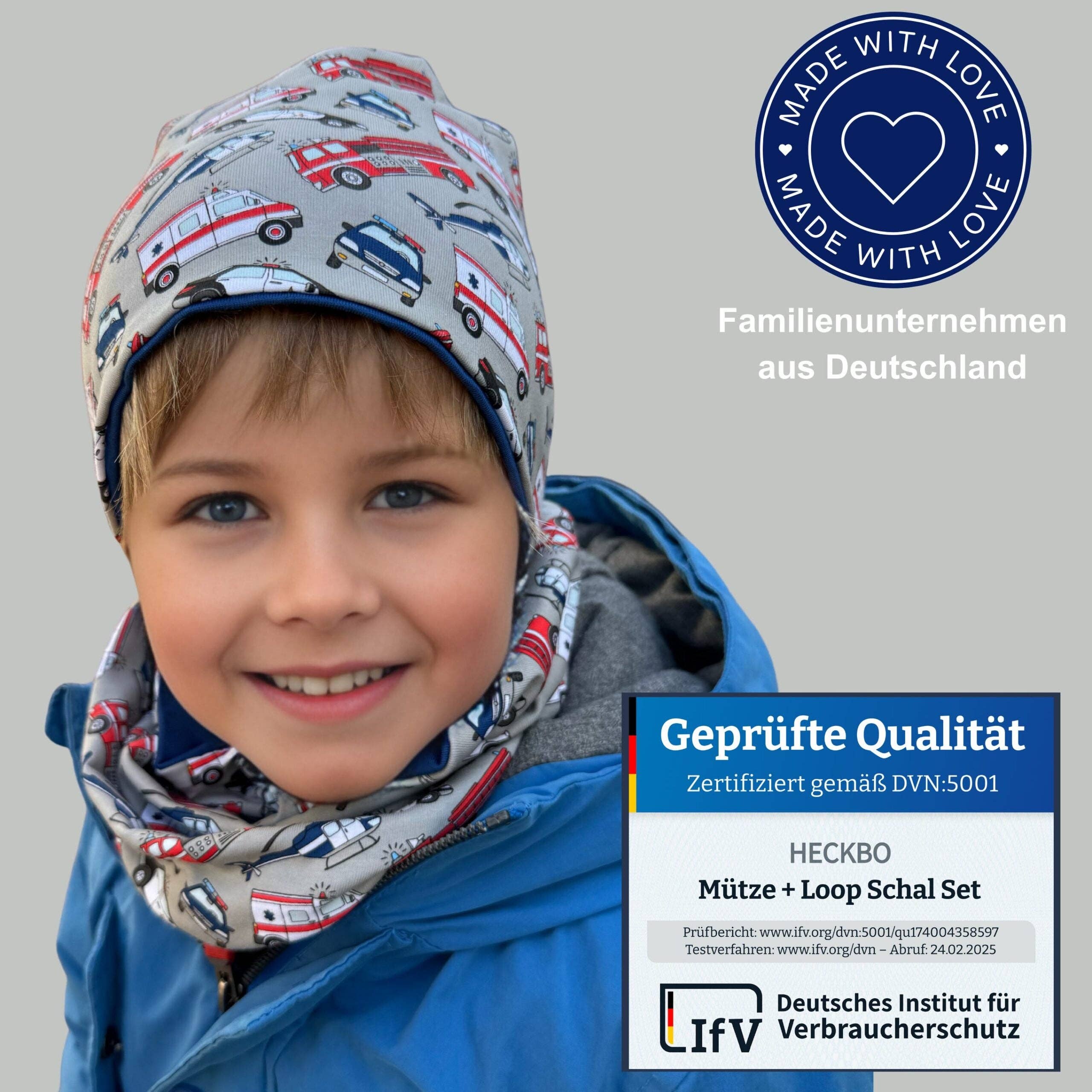 HECKBO - Wholesale Beanie - Kids - Kids Beanie Hat & Loop - Emergency Vehicles6