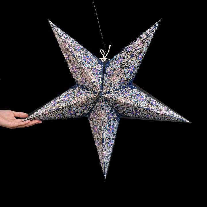 Artecnica - Wholesale Paper Lantern/Lamp - Kalea Blue Earth Friendly Starlightz