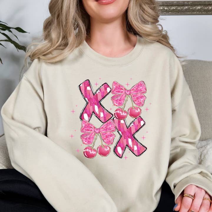 Sweatshirt Saint-Valentin Xoxo pour la vente par Simply Spoken Apparel