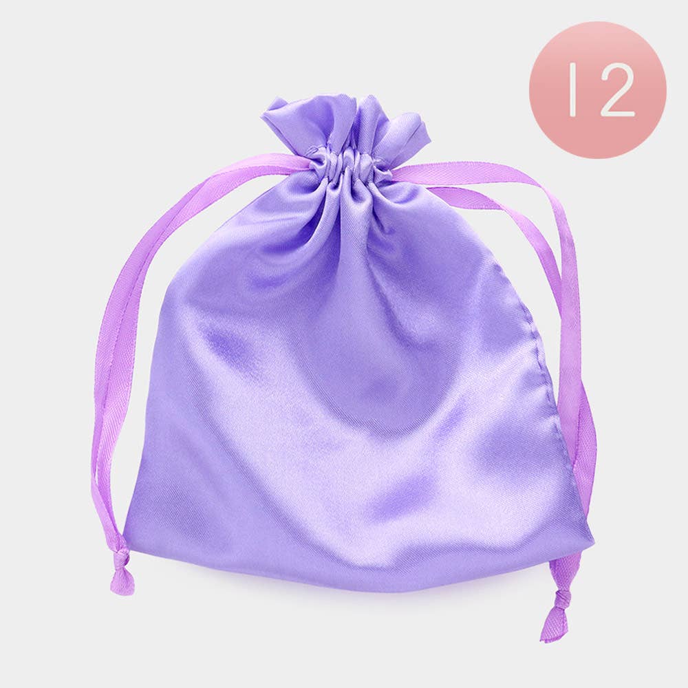 Sensibling Corp. - Wholesale Gift Bag - 12PCS - 5 X 6.25 Ribboned Satin Organza Gift Bags9
