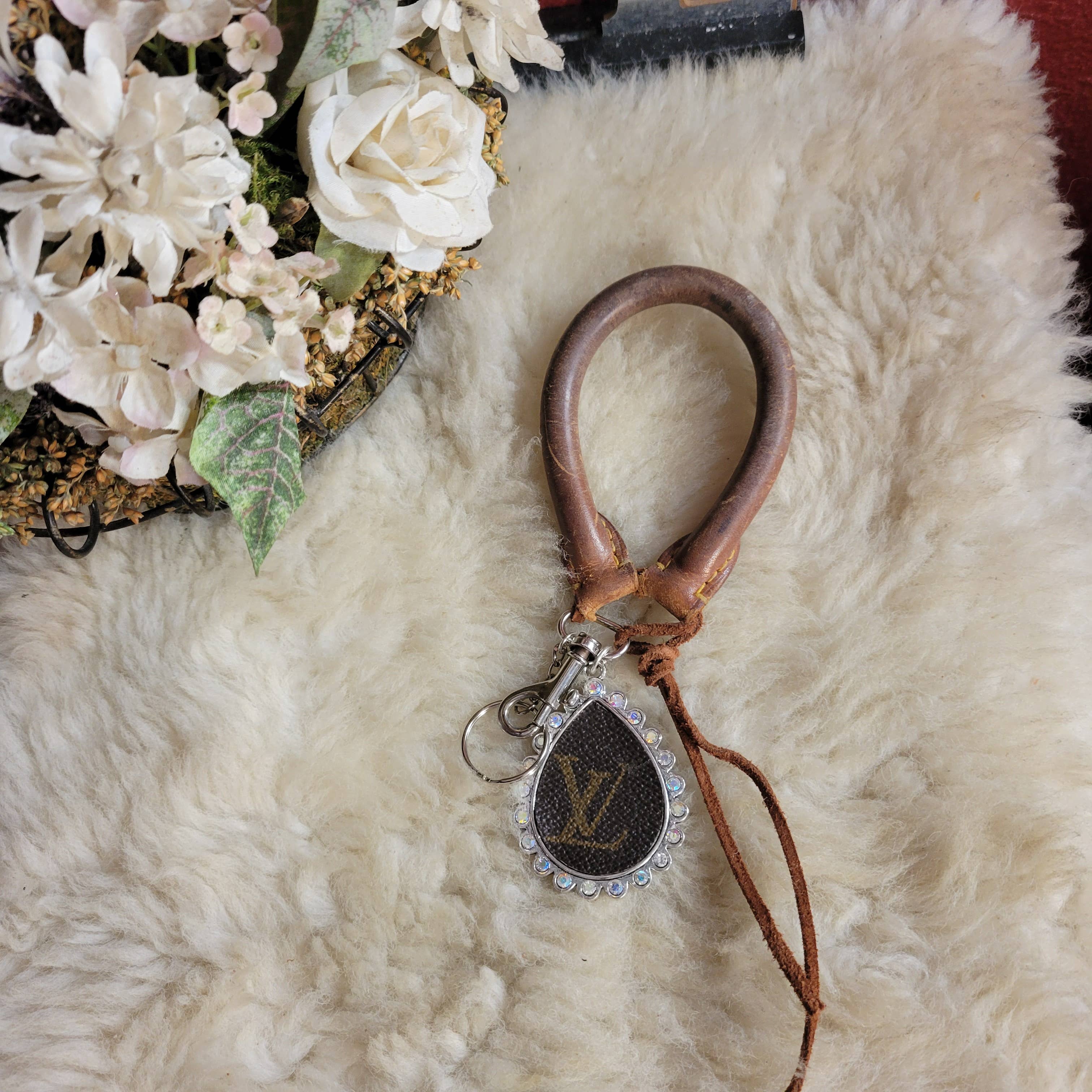 Upcycled Always & Forever accessories - Wholesale Keychain - Women's - Upcycled LV handle wristlet / keychain2