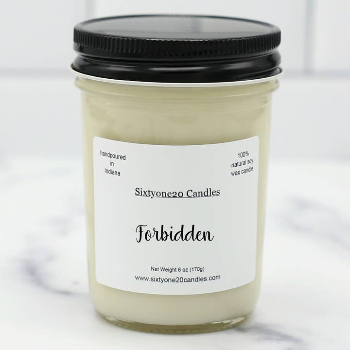 Forbidden ~100% Soy Candle for wholesale by Sixtyone20 Candles