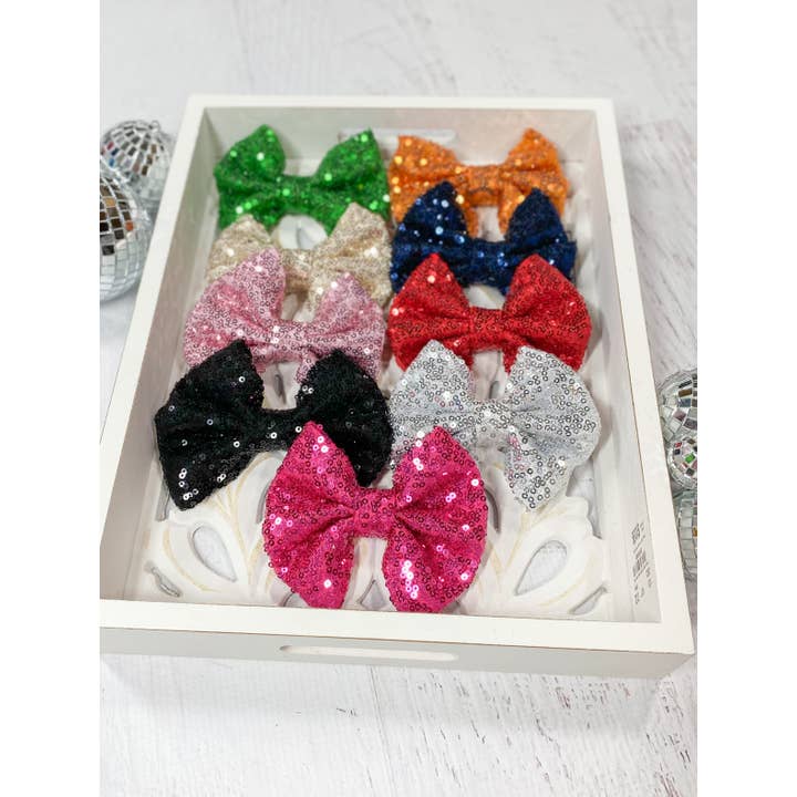 The Hair Bow Company - Wholesale Hair Bow - Kids - Fancy Sequin Hair Bow