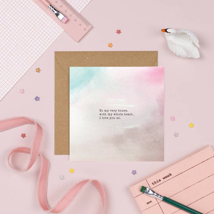 Carte de vœux « I love you so » pour la vente par Pickled Pom Pom