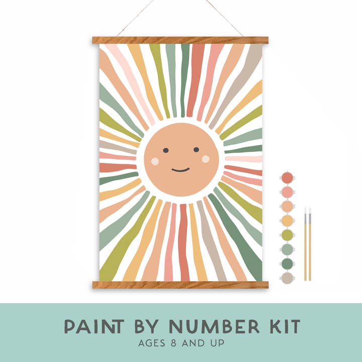 Smiley Sunshine Paint-by-Number Kit for Kids  for wholesale by Breathe People