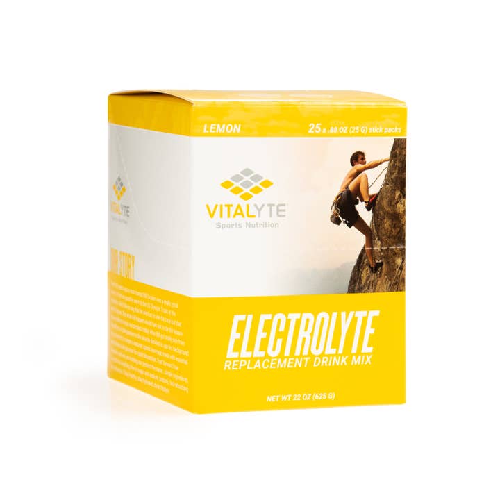 Vitalyte Sports Nutrition - Venta al por mayor Proteínas en polvo - Lemon 25 paquetes de barra individual - Paquetes de electrolitos en polvo