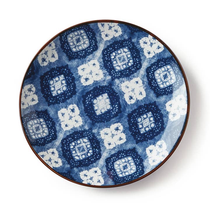 Indigo Plate 8.5" for wholesale by Napa Home & Garden