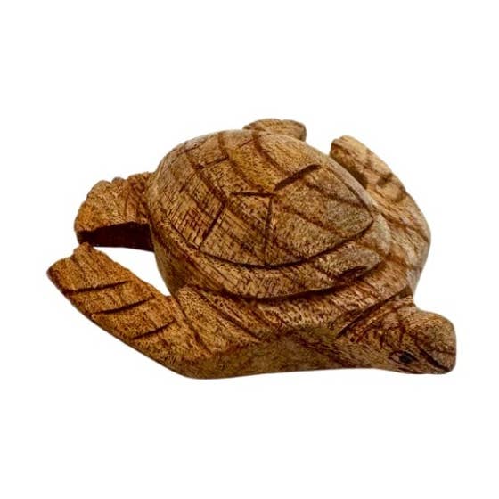 Naturlig træskåret havskildpadde 5 cm for engroshandel hos A Lost Art