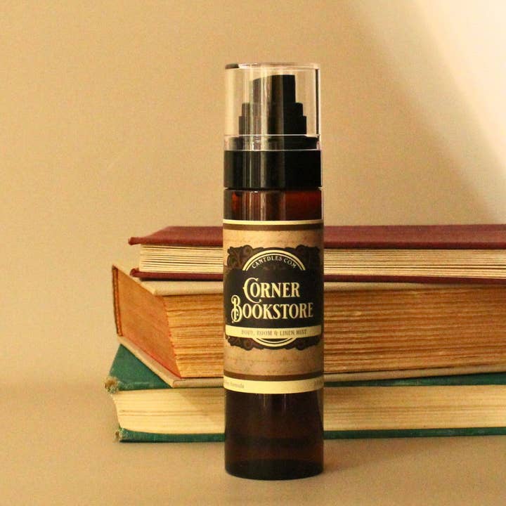 Corner Bookstore Body, Room & Linen Spray – Home Fragrance for wholesale by Can'tdles & Co.