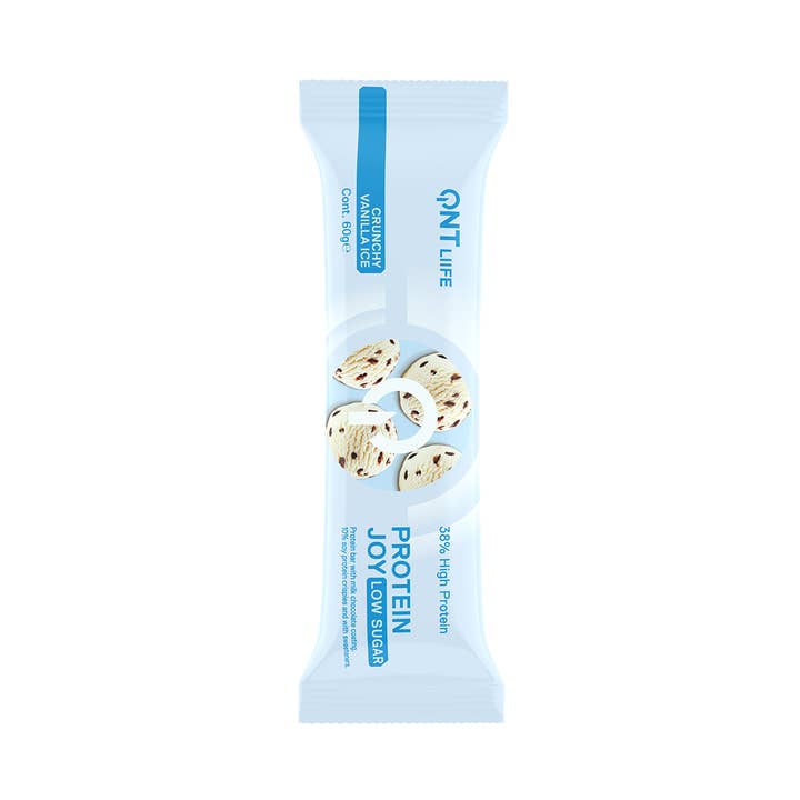 Gudis - Venta al por mayor Barrita de aperitivo - Joy Protein Bar - Helado de vainilla bajo en azúcar, 60 g