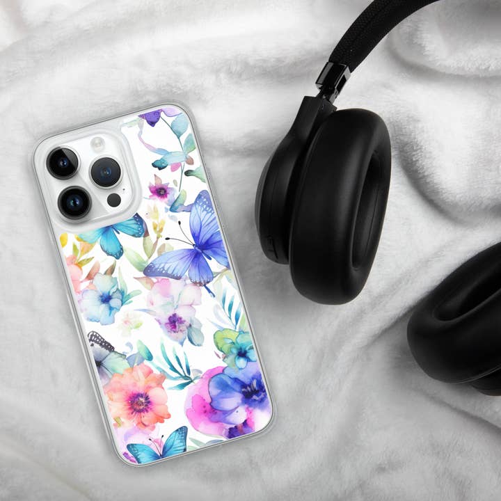 Fjärilsälskares skyddande men charmiga iPhone-fodral för wholesale av Grit with Grace, LLC