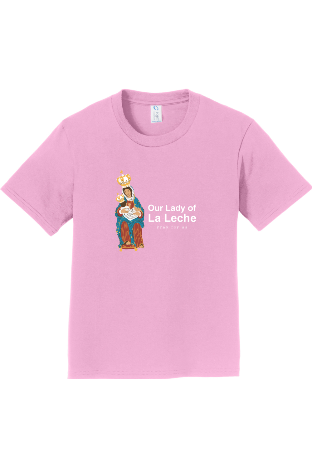 Sock Religious - Wholesale Screen Printed T-Shirt - Kids - Our Lady of Le Leche - Youth T-Shirt5