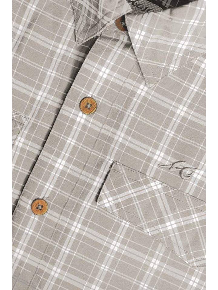 Mojo Sportswear Company - Wholesale Buttoned-down shirt – Men's - Coastal Plaid Short Sleeve6