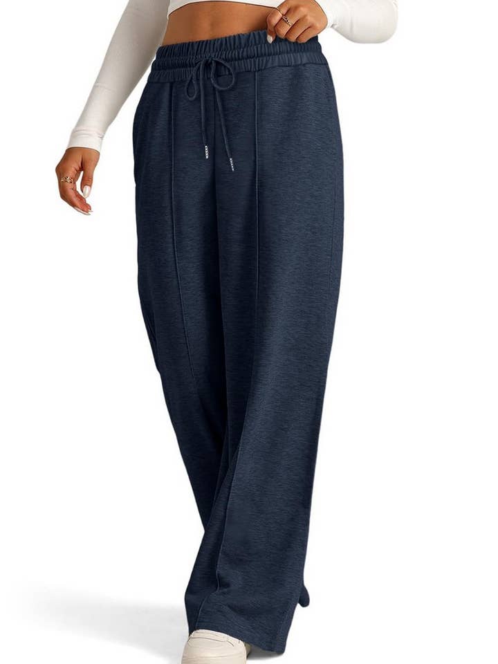 NINEXIS - Wholesale Pants - Women's - CWBLP1855_SOLID COLOR WAIST WIDE-LEG CASUAL TROUSERS8