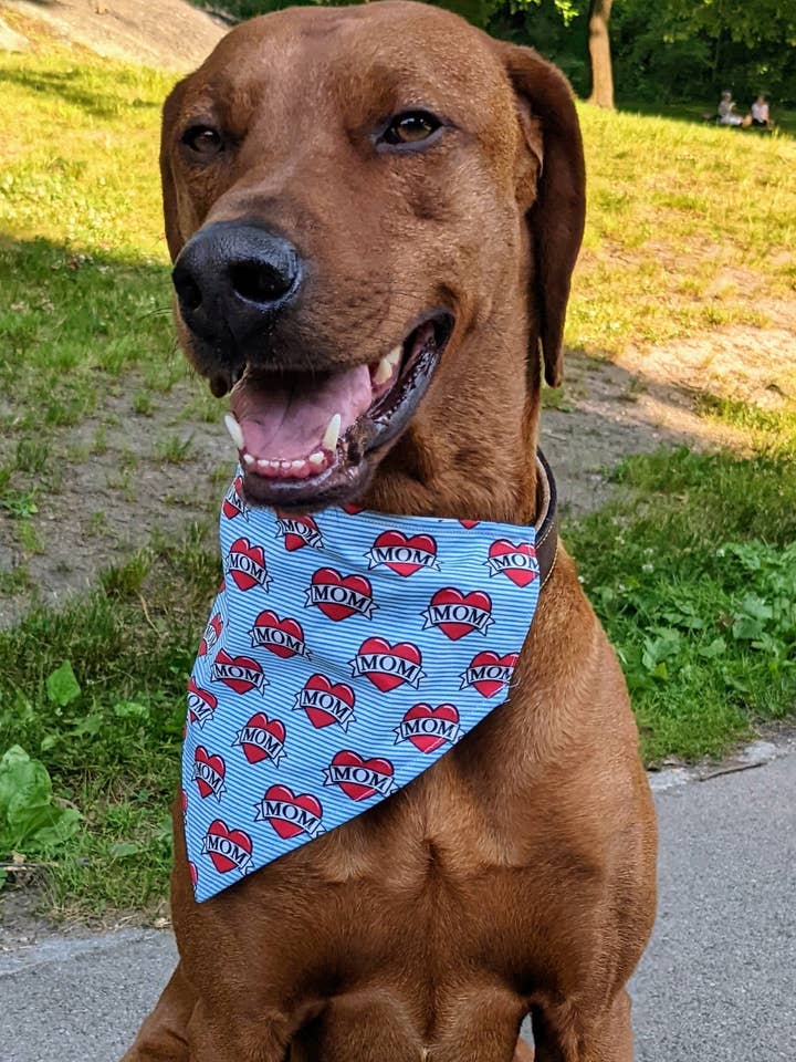Mom Heart Tattoo Bandana for wholesale by Koa's Ruff Life