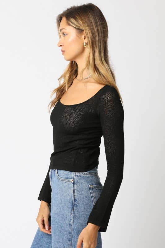 Olivaceous - Wholesale Knit Top - Women's - Lucia Knit Top1