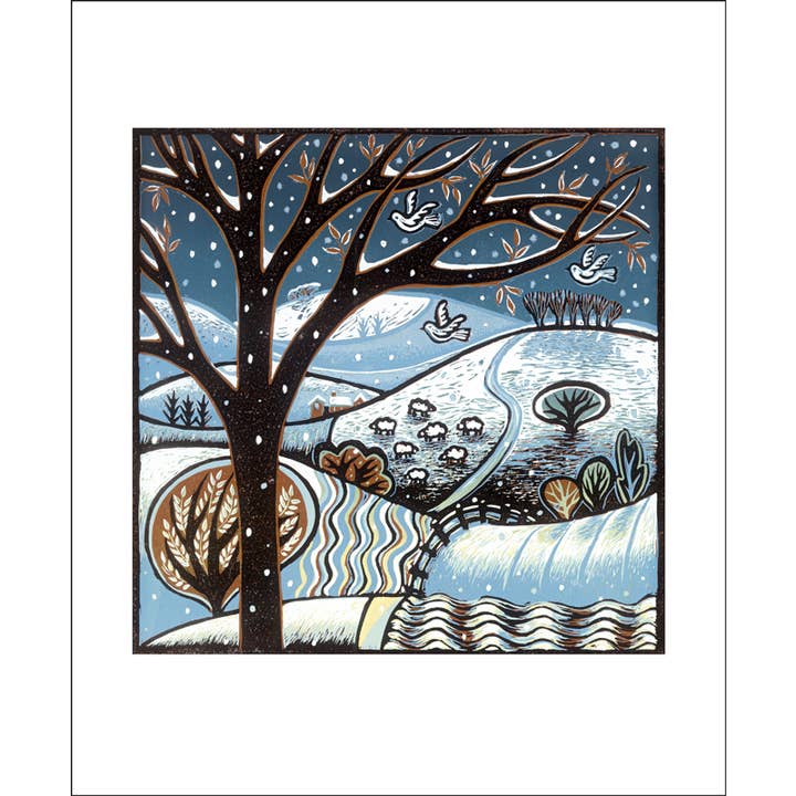 Snow on the Hills Card - Diana Croft for wholesale by Art Angels