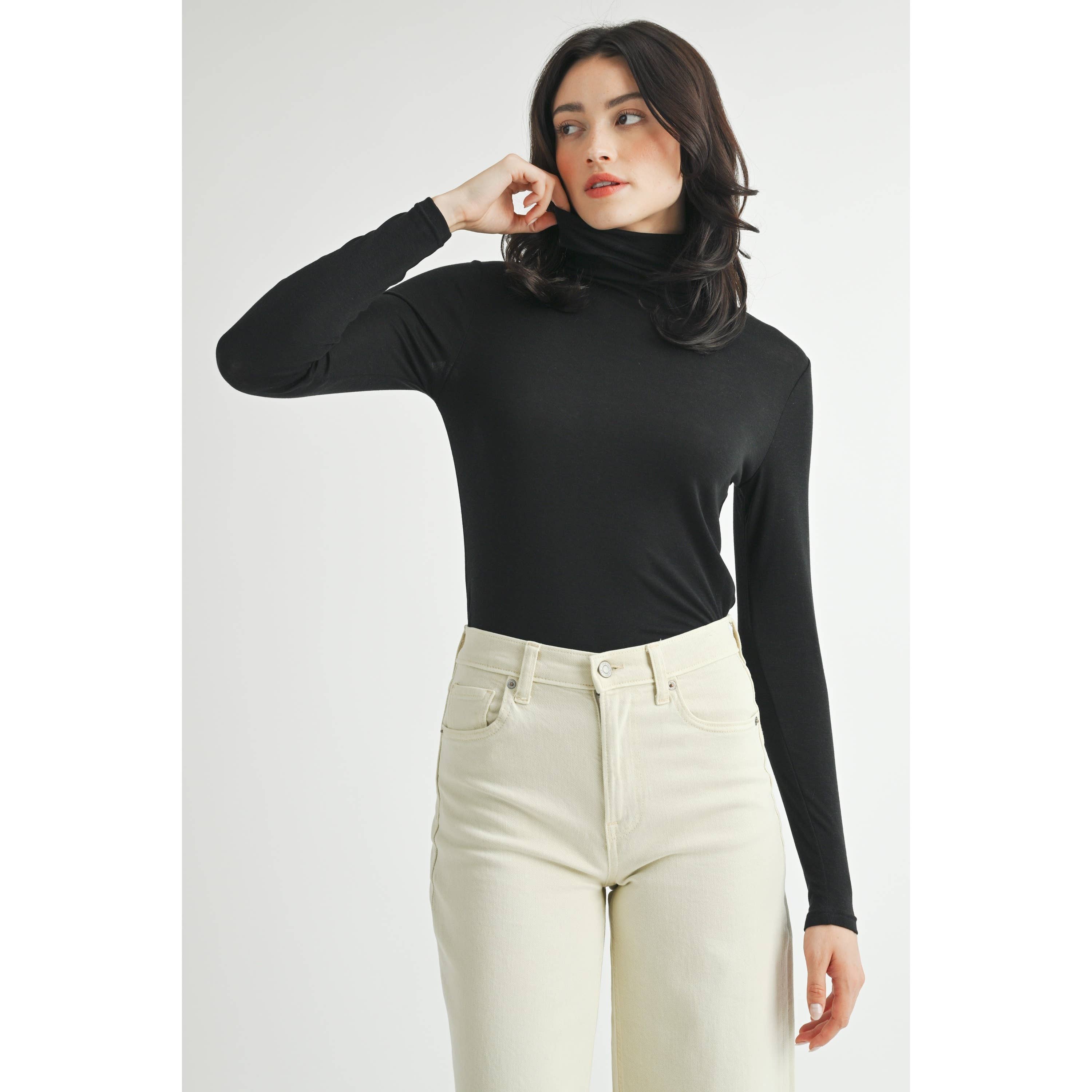 FUN2FUN - Wholesale Knit Top - Women's - BASIC TURTLENECK KNIT TOP3