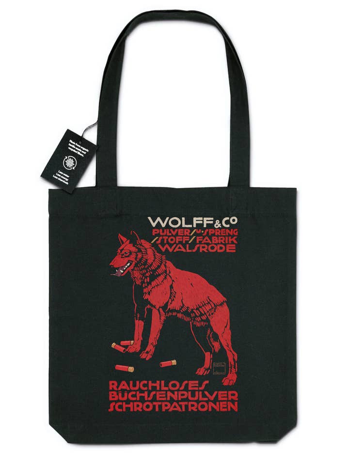 Ludwig Hohlwein Wolff & Co. 1912 - Økologisk bomuldspose for engroshandel hos Flashback Shop