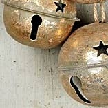Impressive Enterprises, Inc. - Wholesale Ornament Set - M11095- 13inL Distressed Bell Stringx3-Gold2