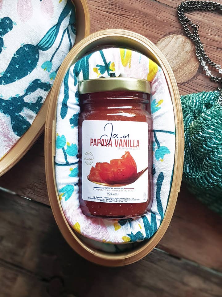 Papaya Vanilla Jam, Gourmet Gift Basket for wholesale by Icelab