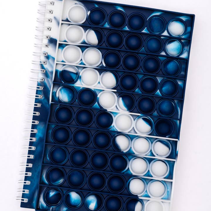Simple Blessings Boutique - Venta al por mayor Cuadernos - Cuaderno de escritura en espiral en mármol azul