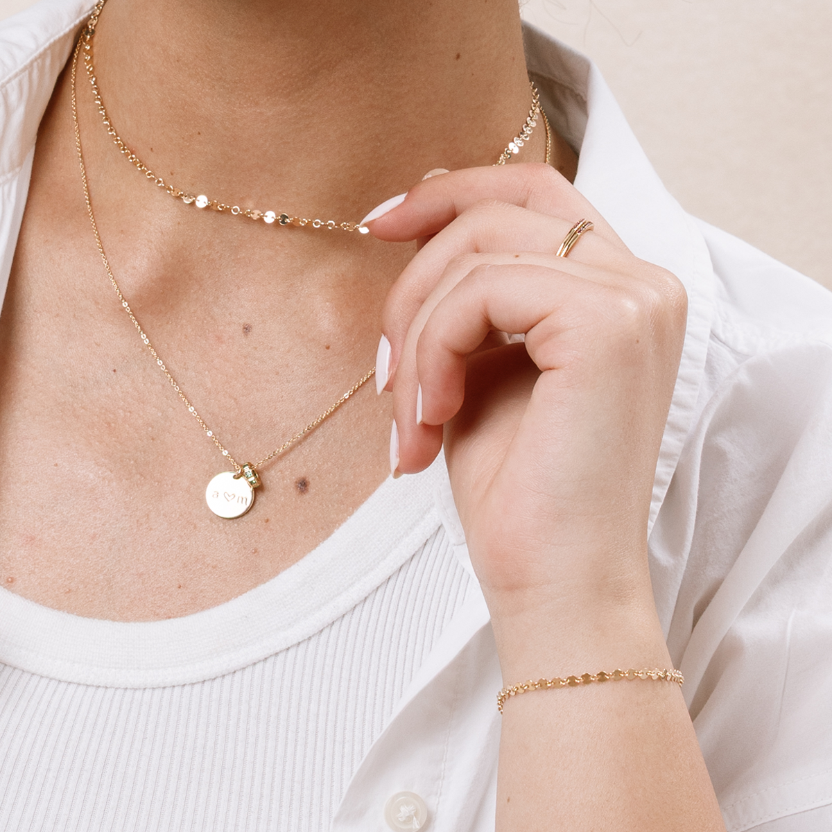 Gold Filled Mini Poppy Choker Necklace for wholesale on Faire3