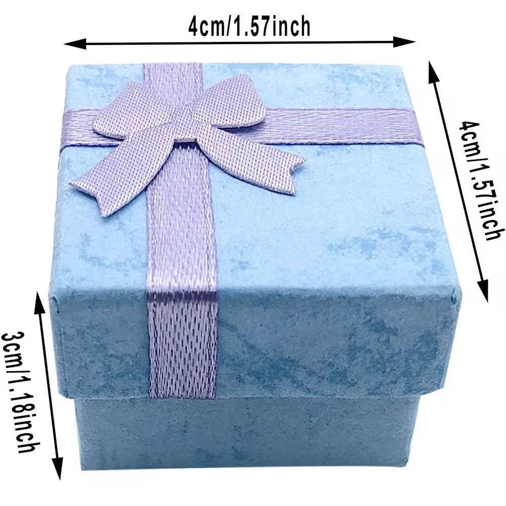 12pcs/ lot  pink color Gift Boxes Jewelry Ring  Jewelry Cart for wholesale on Faire5