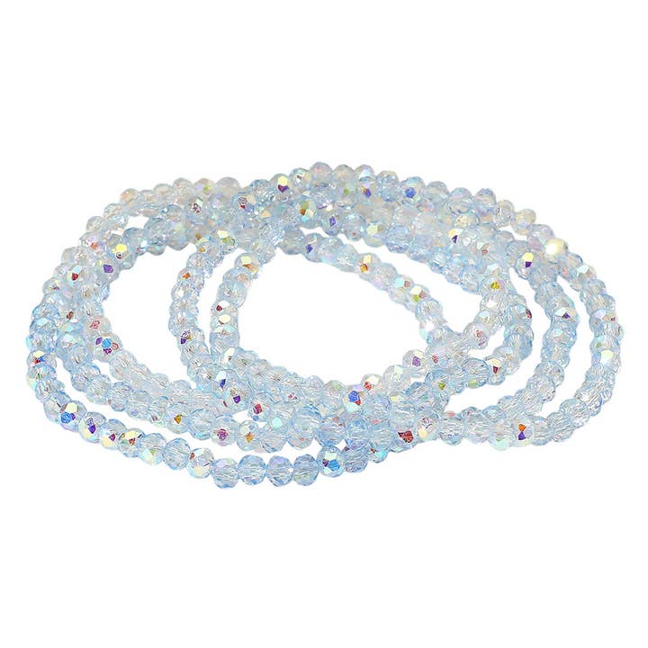 Sensibling Corp. - Wholesale Jewelry Set - 5PCS - Sparkling Faceted Beaded Stackable Stretch Multi Layered Bracelet15