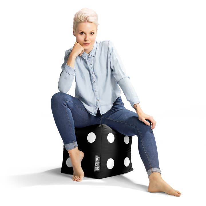 Gouchee Home - Wholesale Pouf - Gouchee Cube Dice Pouf Black