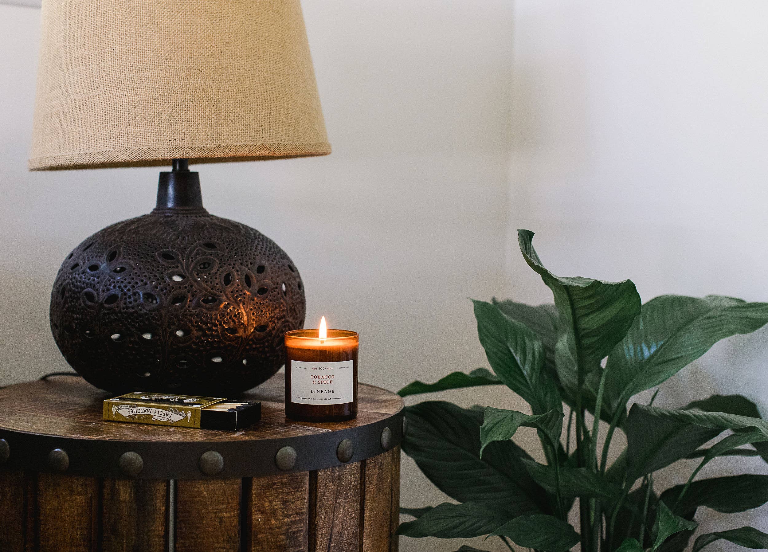 Lineage – wholesale Jar/filled candle – Tobacco & Spice Candle2