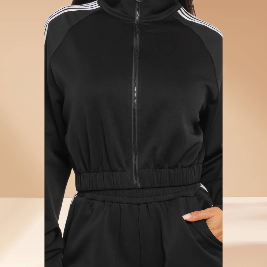 Celystrends - Wholesale Tracksuit - Women's - Tracksuit 2 piece set Zip Up Sweater Wide Pants10