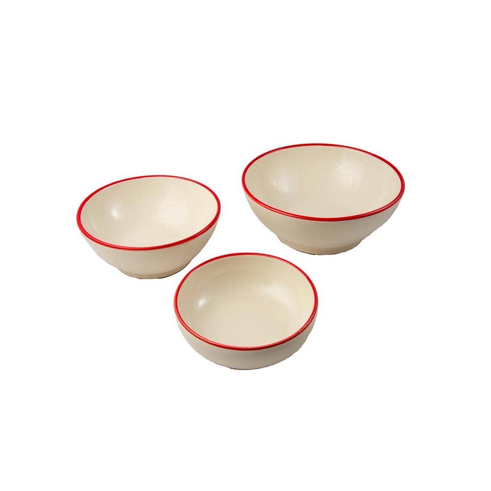 LOLIVA – Engroshandel Salattallerken – Salatskål med kant, diameter 23 cm – Edge Line1